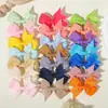 Pinza para el cabello de lazo de color sólido de Amazon transfronterizo, clip lateral para bebé, diadema para bebé de cola de milano para niños, venta al por mayor
