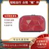 Bolsa de Mão Padrão Diamante Bolso de Rede Necessaire Power Bank Bolsa Externa de Armazenamento Zíper Arco Losango Bolsa de Maquiagem