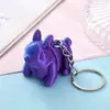 Múltiplos Pingentes de Chaveiro de Animais Realistas Impressos em 3D, Modelos de Figuras de Urso e Raposa Articulados Móveis