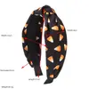 Nueva Diadema de Tela con Estampado de Fantasma, Calavera, Estrella y Luna Temática de Halloween, Accesorio para el Cabello de Moda para Fiestas Festivas