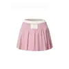 Xichen Pre-venta Nueva Falda Plisada de Tenis Falda Corta de Bádminton Falda Antiexposición con Pantalones Cortos Integrados