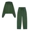 Conjunto deportivo casual estilo europeo y americano para mujer: sudadera con capucha y cremallera de corte holgado y estilizado y pantalón de chándal de pierna recta con cintura elástica