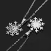 Avatar Hip-Hop Europeo y Americano Colgante Copo de Nieve Joyería Navideña Collar de Zirconia Accesorios de Otoño e Invierno Joyería de Alta Gama para Mujer
