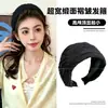 Faixa de cabelo de rede estilo coreano com copa alta para mulheres, elegante e moderna, adequada para usar na rua ou para lavar o rosto, com presilha de dentes
