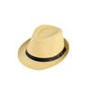 Sombrero de verano europeo y americano, protector solar, sombrero de paja jazz, sombrero de copa para hombre, sombrero de paja para exteriores, estilo británico, sombrero de estudiante