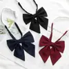 Pajarita de Plumas Femenina Uniforme Jk Color Sólido Estilo Academia Camisa Accesorios de Uniforme Escolar Traje de Marinero Decoración de Lazo Accesorio de Moda