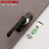 Aleación de aluminio cerradura de media luna bidireccional gancho de ventana universal cerradura gancho de cerradura de acero inoxidable seguridad antirrobo accesorios para ventana corrediza de traslación