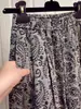 Calça Reta Larga de Cintura Elástica Estilo Coreano com Estampa Paisley para Mulheres Verão 2025 Nova Versátil Solta Casual Tendência