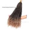 Temu/Shein Tranças de Crochê Transfronteiriças Tranças de Três Mechas Aliexpress Tranças de Fibra Sintética Peruca Fofa