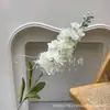 Jacinto de Tallo Único Delphinium Flor Artificial Modelo Nuevo Violeta Decoración de Salón de Bodas Arreglo Floral Flor de Seda