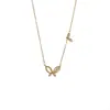 Colar Borboleta Pedra Olho de Gato Luxo Leve Feminino 2023 Novo Fashionável Nicho High-end Corrente para Clavícula Corrente de Colar Simples Versátil