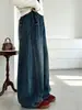 Calça Jeans Feminina Outono e Inverno com Plus Veludo Perna Curva para Meninas Maiores Estilo Coreano Calça Wide Leg Bolso Traseiro Bordado Estrelas Calça Longa Casual