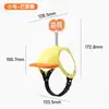 Casco para perro con agujeros para las orejas, sombrero a prueba de viento para mascotas para paseos al aire libre en coche, sombrero de perro para motocicleta, casco de motocicleta