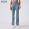 Calça de Yoga Novo Estilo para Mulheres, Cintura Alta, Levanta Bumbum, Calça Flare Casual de Perna Larga para Uso ao Ar Livre, Roupa de Esporte Fitness Yoga Daw185