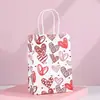 Bolsa de Regalo para el Día del Niño Bolsa de Papel Kraft de Dibujos Animados Bolsa para Llevar Bolsa de Embalaje para Regalo de Fiesta Bolso de Mano