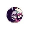 Estilo Gótico Oscuro Europeo Insignia Redonda de Aleación Calavera Gato Negro Halloween Dibujos Animados Estilos Mixtos Accesorios de Broche