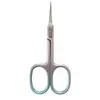 Tijeras Curvas Estilo Ruso de Segunda Generación, Pinzas para Cutícula Estilo Ruso, Empujador de Acero, Tijeras Rusas Especiales de Codo para Dedos para Salones de Uñas, Tijeras para Uñas Puntiagudas