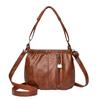 Bolsa Feminina 2026 Novo Estilo Moda Europeia e Americana Bolsa Retrô Bolsa de Mão para Senhoras Bolsa de Ombro Bolsa Transversal Multicamadas Grande Capacidade