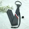 Corbata Gris Lazo Cruzado para Mujer Raíz de Pluma Uniforme Estudiantil Japonés Toga Académica Falda Plisada Cuello de Lazo Versátil