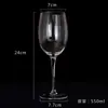Luxo Leve High-End Transparente Padrão Vertical Taça de Vinho Tinto Taça de Barriga Grande Criativa Doméstica Taça de Vinho Champagne Atacado