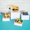 Set de 4 Piezas de Base Hueca Acrílica Caja de Cinco Lados Soporte de Exhibición de Pasteles y Postres de Autoservicio Soporte de Exhibición de Decoración de Boda Embebido
