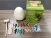Disco de Pintura de Yeso para Niños Simulación DIY con Diseño de Triceratops, Juguete Creativo de Graffiti para Niños y Niñas