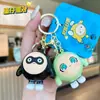 Llavero Auténtico de Fiesta Eggman de Dibujos Animados Llavero de Muñeca Exquisita Colgante para Mochila Escolar Juguete de Sonido de Muñeca