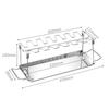 Estante Plegable de Acero Inoxidable para Patas de Pollo a la Parrilla Herramienta de Barbacoa Parrilla Portátil al Aire Libre Bastidor de Parrilla Bastidor de Barbacoa