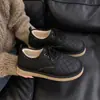 Mocassins Macios e Fofos Sapatos Femininos 2026 Novo Outono/Inverno Slip-on Botas de Neve Quentes Algodão com Pelo Sapatos Femininos
