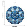 Fl001-024 Visual 3D Pendurado Colorido Giratório Sino dos Ventos Decoração de Jardim Externo Repelente de Pássaros Sino de PVC Pendente