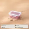 Caja Hermética de Conservación Fresca con Tapa de un Botón, Caja de Almacenamiento Multifuncional para Refrigerador Doméstico, Caja de Empaque de Gran Capacidad para Carne Congelada, Frutas y Verduras