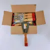 Espátula de Acero Inoxidable Juego de 4 Piezas Mango de Goma Bicolor Espátula Limpieza de Junta Herramienta de Construcción Espátula de Relleno Cuchillo de Pared