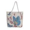 Bolso Cruzado para Mujer, Bolso de Lona a la Moda, Bordado de Doble Cara Estilo Étnico, Bolso de Hombro con Bordado de Animales de Dibujos Animados, Bolso de Viaje para Mujer