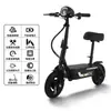 Patinete Eléctrico Vehículo Eléctrico Plegable Vehículo de Dos Ruedas para Viajes Cortos Vehículo Pequeño Bicicleta Eléctrica Mini Personal para Adultos