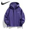 Roupas Masculinas 2026 Primavera/Outono Jaqueta Corta-vento Externa Jaqueta Masculina Camada Única Fina Cor Sólida Roupas de Montanhismo Corta-vento para Casal Roupa Externa Feminina