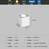 Holofote Bold de Montagem Superficial de Espectro Total com Ângulo Ajustável para Sala de Estar Doméstica Sem Luz Principal Spot de Teto Quadrado Holofote LED de Teto