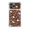 Pulsera de gato con estampado de leopardo, adecuada para funda de teléfono Apple 17pm, iPhone 15, otoño/invierno 16, parche de cuero, 18, Melard, 14, para mujeres