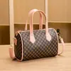 Bolso de Mano Boston Estampado Bloque de Color 2026 Bolsos al por Mayor Bolso de Hombro Estilo Retro Versátil para Viajes Diarios Bolso de Mujer