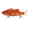 Cebo Artificial de PVC Suave de 100 mm, 2 Secciones, Simulación de Pez, Señuelo de Plástico ABS, Señuelo de Pesca Articulado en Forma de S, Hundimiento, 2 Secciones, Pez Deslizante