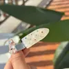 Clip de pico de pato de color ácido acético con diamantes en forma de gota de agua, clip lateral con textura, clip dulce y lindo para flequillo, nuevo de primavera y verano