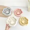 Comedero Lento para Mascotas de PP, Plato de Comida para Perros y Gatos con Forma de Pata Anti-Atragantamiento, Contenedor de Alimentación con Rompecabezas de Plástico Libre de BPA f