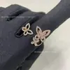 Anillo Gejia de Lujo Ligero Edición Alta Mariposa Fantasma Hueca Abierto Totalmente Diamantado Chapado CNC Oro Grueso de 18K Anillo de Alta Gama