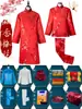 Shroud Factory Traje Zhongshan para Hombre Traje de Dragón Traje Moderno para Mujer Conjunto Completo Ropa Vieja Sábana Mortuoria Blanca