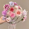 Diadema Corona de Flores Estilo Bosque Super Hada, Producto Terminado Estilo Hada con Flores Realistas, Adorno para la Cabeza que Mejora el Ambiente, Accesorio para Fotos, Accesorio Floral para el Cabello
