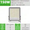 Holofote LED externo ultra brilhante, material espesso, potência total, à prova d'água, holofote ultrafino para pátio, iluminação de praça de publicidade