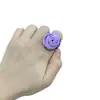Anillo ajustable nuevo de otoño e invierno con incrustaciones de rosa y piedra natural, nueva joyería hecha a mano de moda francesa