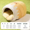 Cama para Gatos para Otoño e Invierno, Cálida y Adecuada para Perros Pequeños a Medianos, Cama para Mascotas Estilo Coreano Teddy Bichon, Cama Gruesa Tipo Taza de Té, Cama para Perros de Sueño Profundo