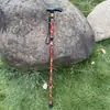 Bastón de Trekking Plegable Telescópico Ligero de Aleación de Aluminio para Exteriores Bastón de Cinco Secciones Muletas para Senderismo Campo a Través Muletas Portátiles para Ancianos