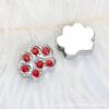 Un Diamante color hueso flor de diamante corona de amor usar pulsera de personalidad DIY collar huella de diamante accesorios de strass