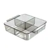 Bandeja de Frutas com Múltiplos Compartimentos, Bandeja de Exibição de Doces e Salgadinhos para Mesa de Centro, Armazenamento Doméstico de Grande Capacidade, Bandeja de Frutas Secas com Alto Valor Estético